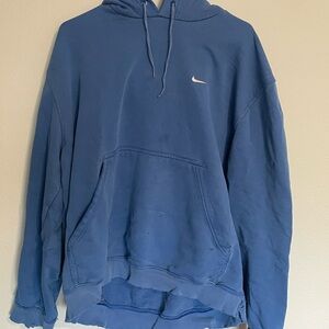 Distressed Nike Woman’s Blue Hoodie 🍀 3